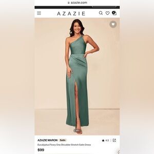 Azazie Maron Bridesmaids Dress